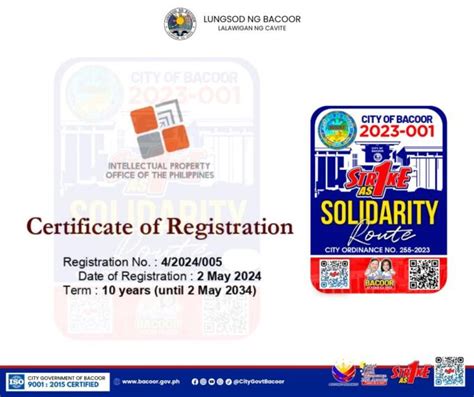 https//sbrcard.bacoor.gov.ph|Solidarity Route Online Registration System Pass launched in Bacoor.